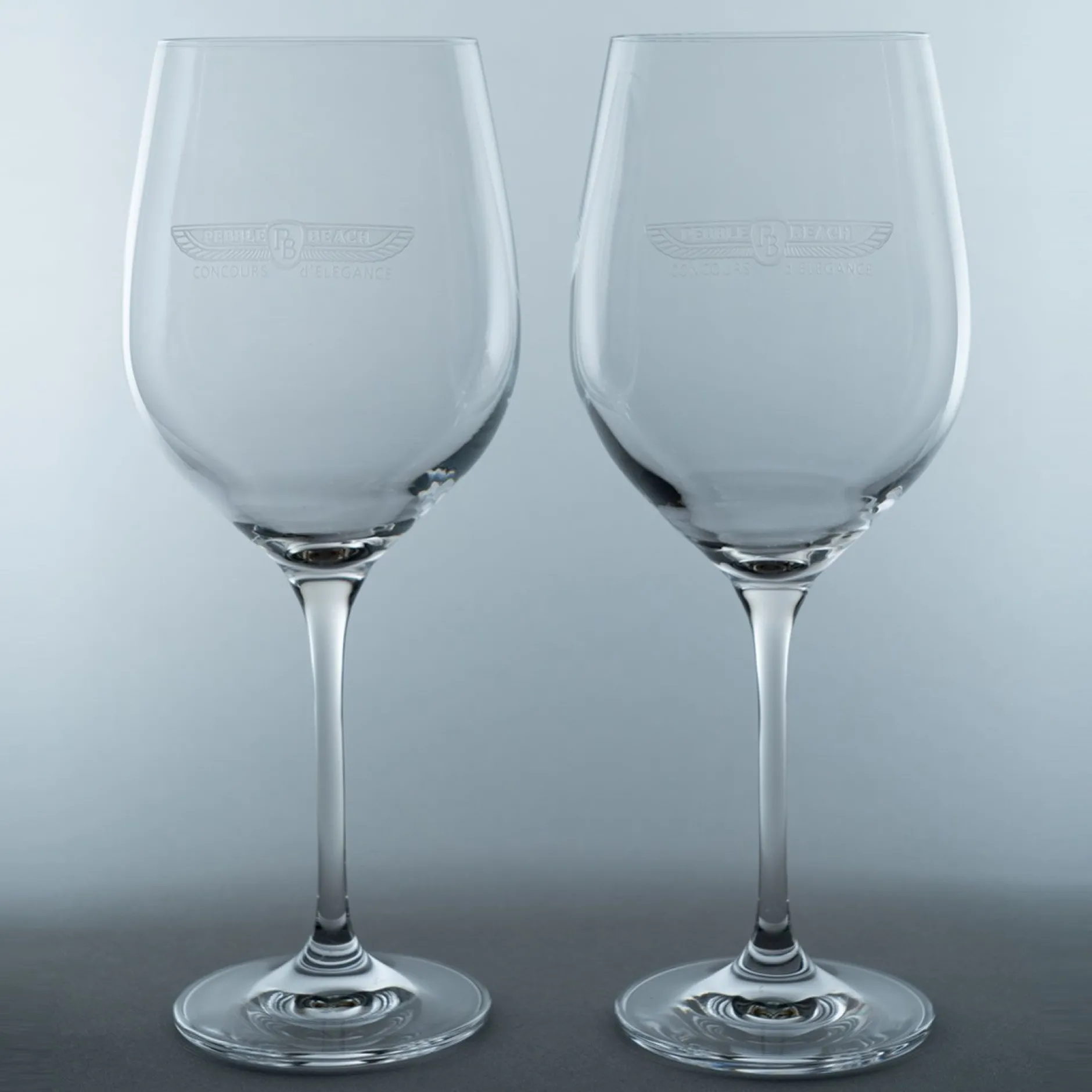 Pebble Beach Concours D'Elegance Set Of 2 Red Wine Glasses