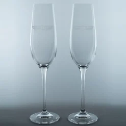 Pebble Beach Concours D'Elegance Set Of 2 Champagne Flutes