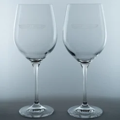 Pebble Beach Concours D'Elegance Set Of 2 Red Wine Glasses