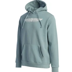 Men Pebble Beach Concours D'Elegance Smoke Blue Hoodie By American Needle