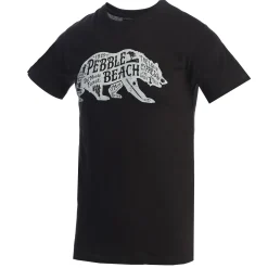 Men Pebble Beach Bear Map Tee By American Needle