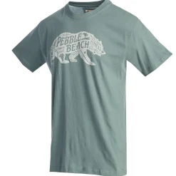 Men Pebble Beach Bear Map Tee By American Needle