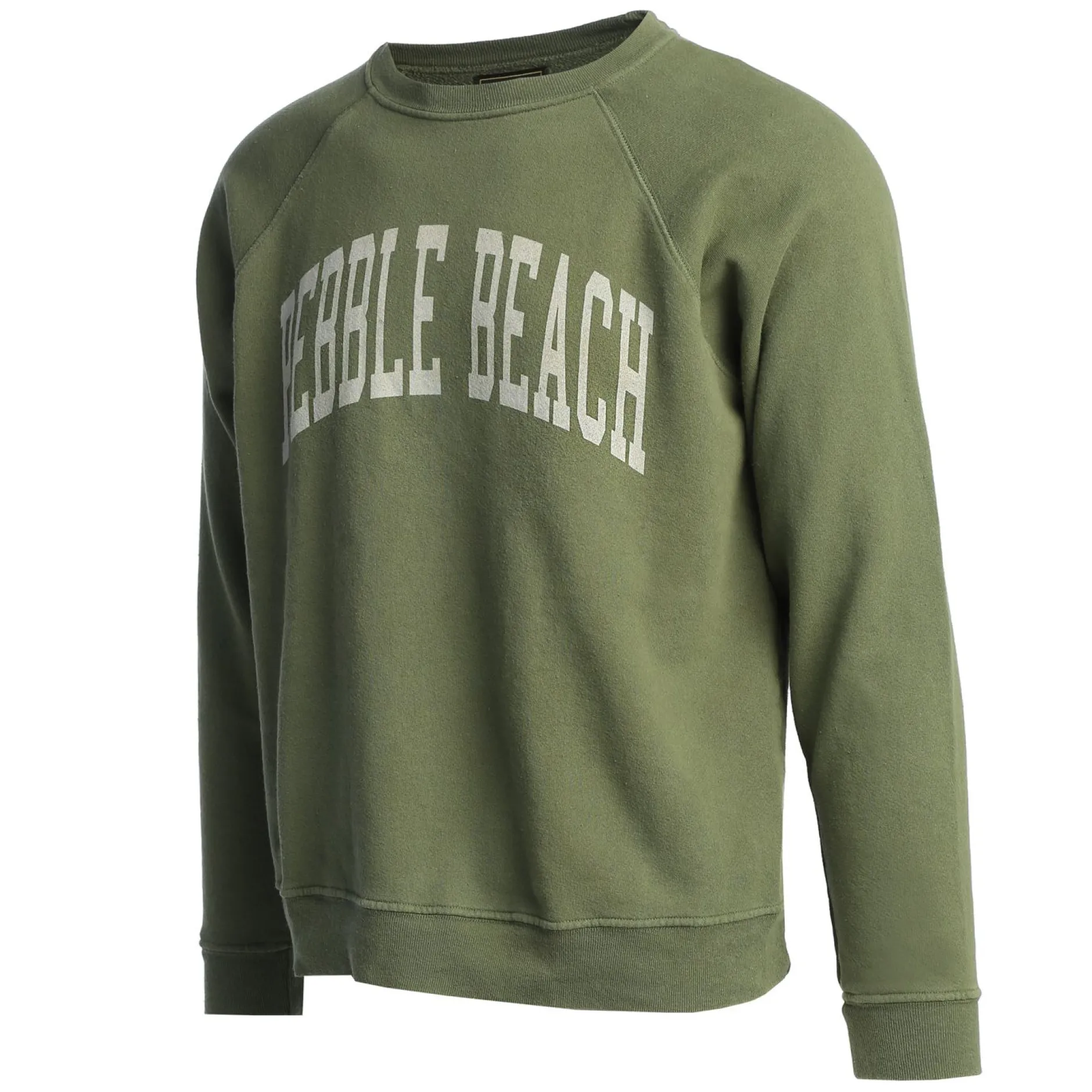 Men Pebble Beach Black Label Forest Crew Sweatshirt By Original Retro Brand