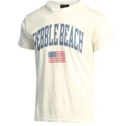 Men Pebble Beach Black Label Usa Flag Tee By Original Retro Brand