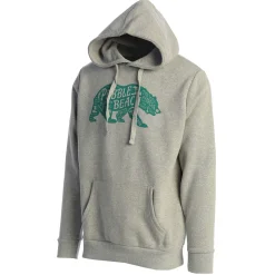 Men Pebble Beach Comfort Heather Forest Bear Hoodie By American Needle
