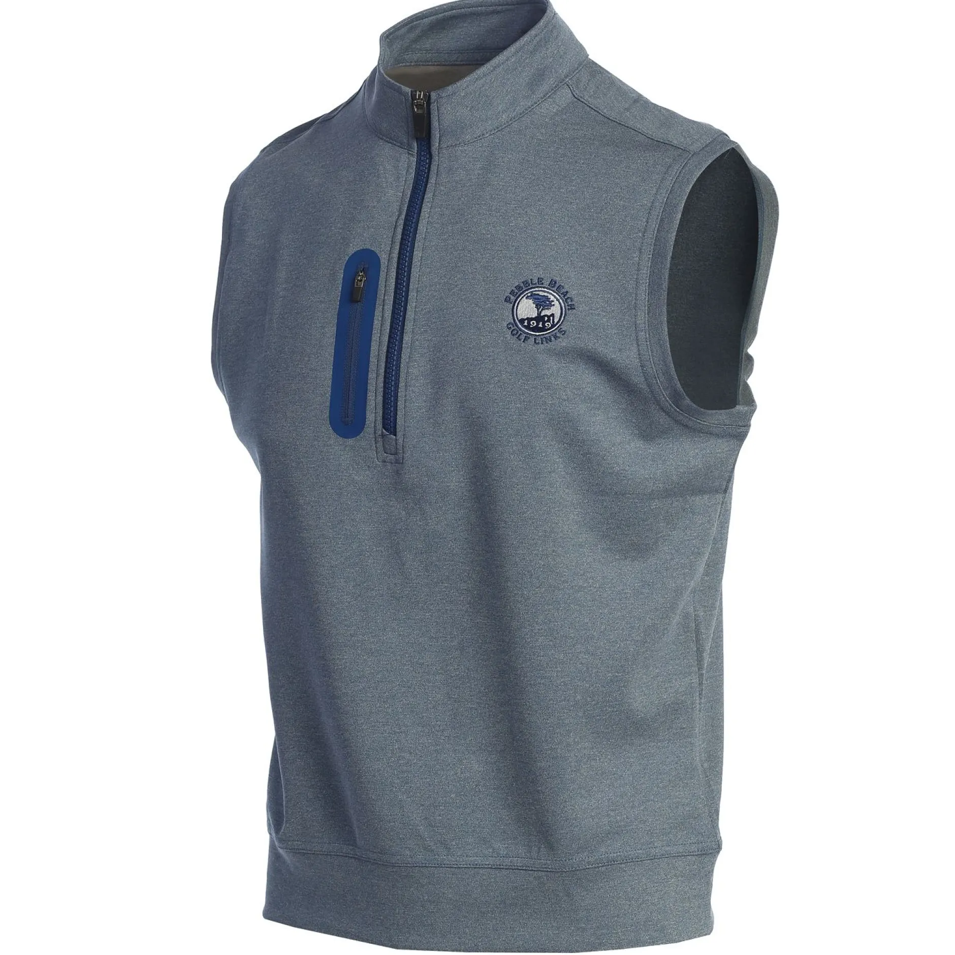 Men Pebble Beach Denny 1/4 Zip Vest By Johnnie-O