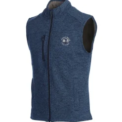 Men Pebble Beach Full Zip Fleece Vest By Johnnie-O