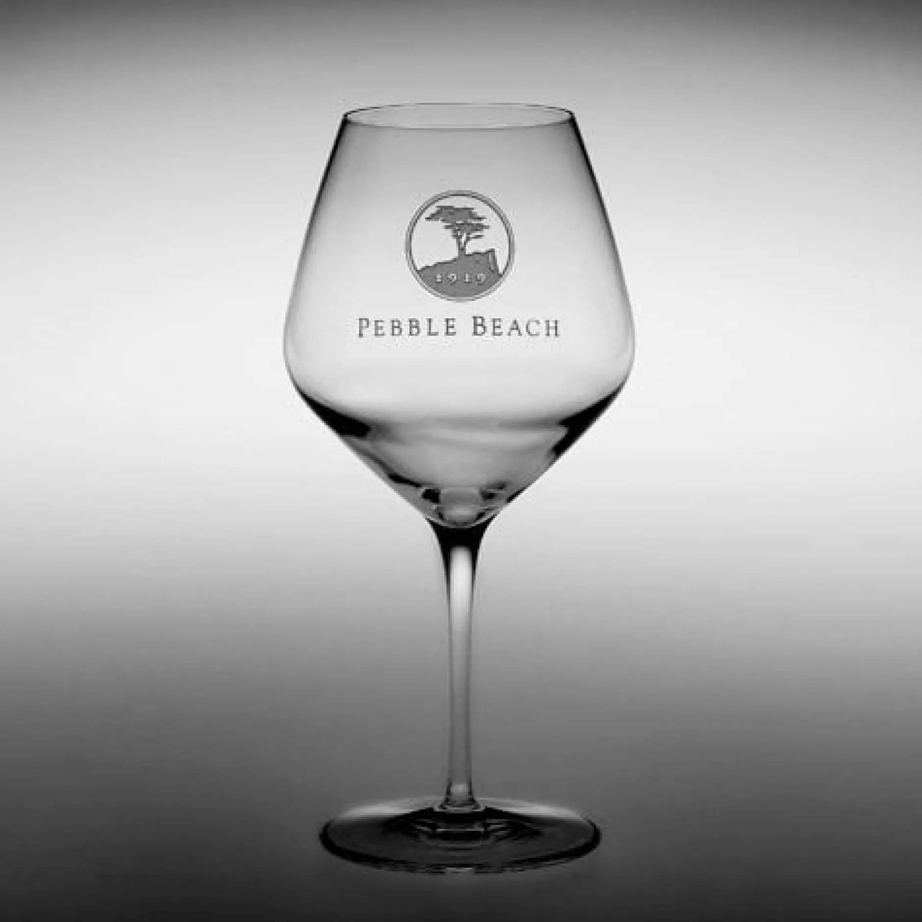 Pebble Beach Heritage Logo Pinot Noir/Burgundy Wine Glass