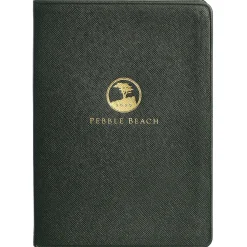 Pebble Beach Logo Leather Medium Notebook