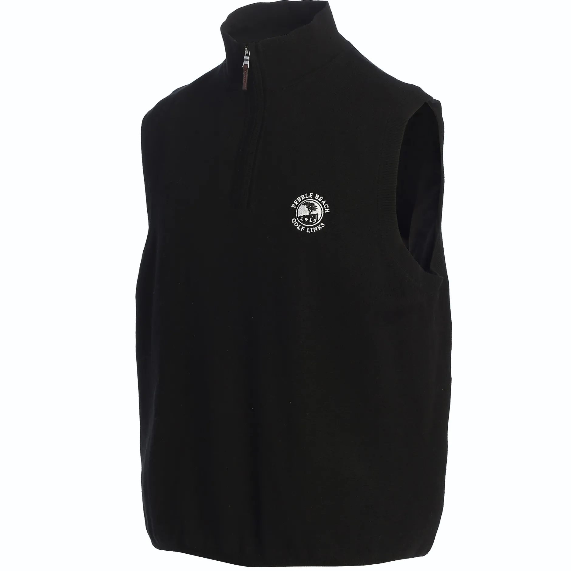 Men Pebble Beach Men's Baruffa Merino 1/4 Zip Windvest By Fairway & Greene