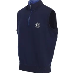Men Pebble Beach Men's "Caves" 1/4 Zip Vest By Fairway & Greene