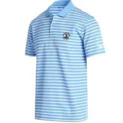 Men Pebble Beach Men's Dri-Fit Wide Stripe Polo By Nike