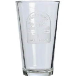 Pebble Beach Pin Flag Scene Pint Glass