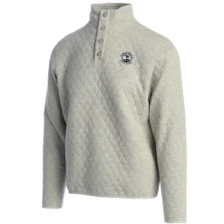 Men Pebble Beach Quilted Snap Collar Pullover By Divots