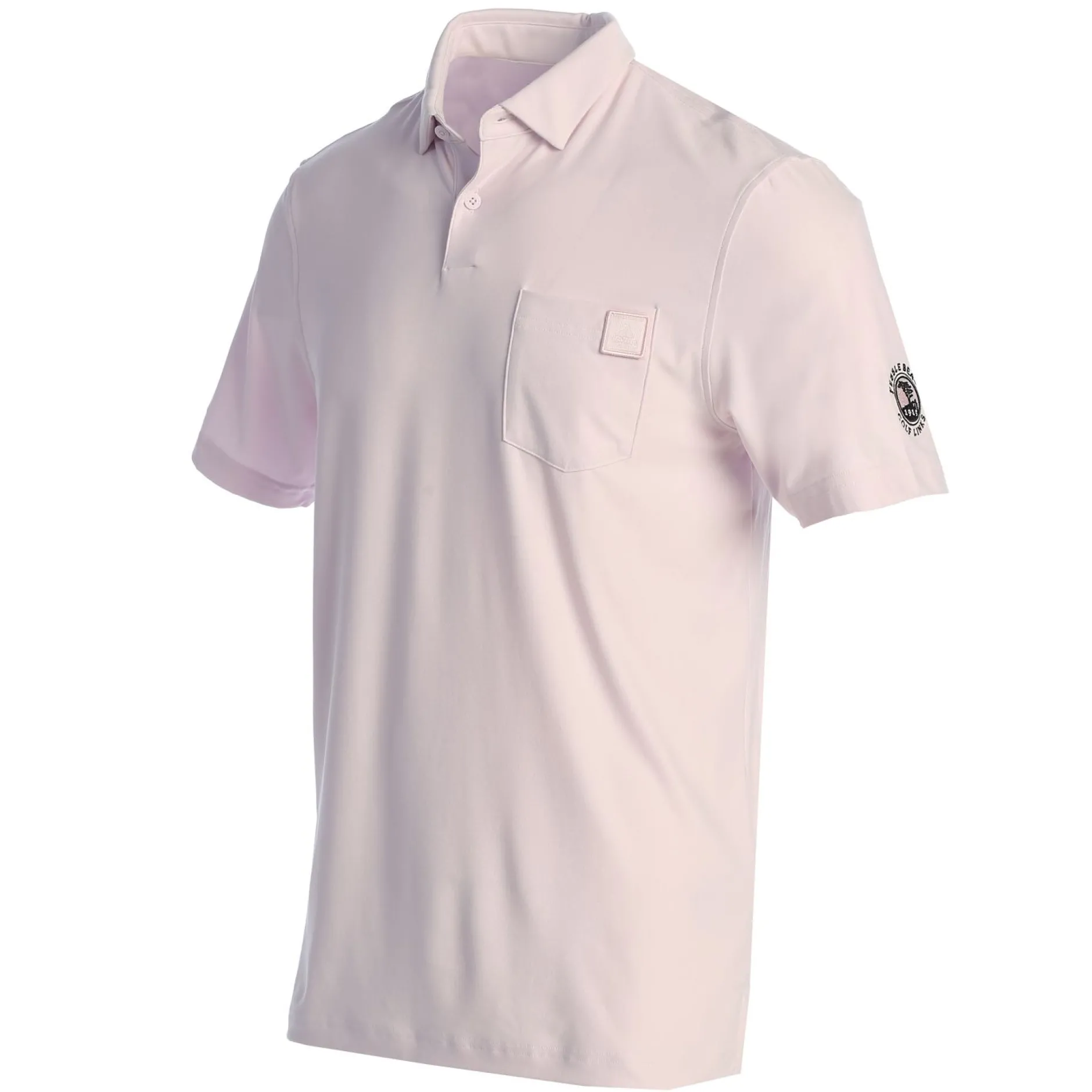 Men Pebble Beach Spring Bloom Go-To Pocket Polo By Adidas