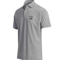 Men Pebble Beach Striped Polo By Peter Millar