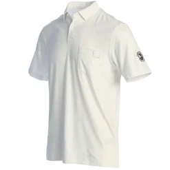 Men Pebble Beach Summer Whites Go-To Pocket Polo By Adidas