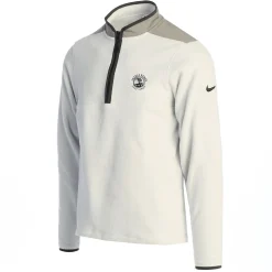 Men Pebble Beach Therma-Fit Fleece 1/2 Zip Photon Dust Pullover By Nike