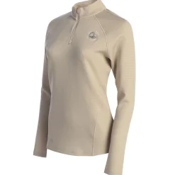 Pebble Beach Women's 1/4 Zip Knit Pullover By Adidas