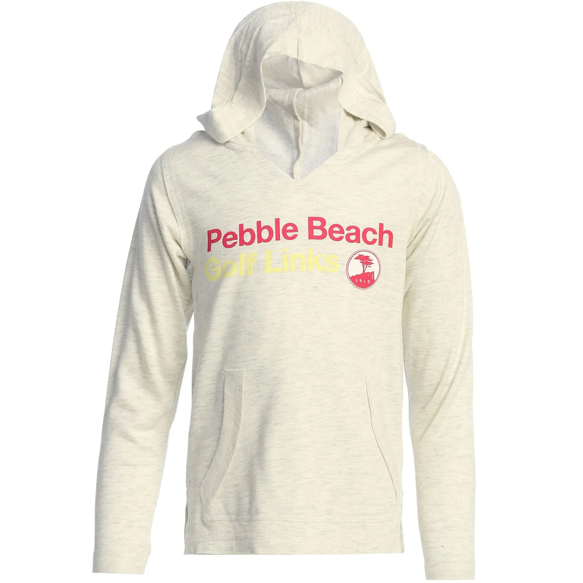 Kids Pebble Beach Youth Oatmeal Golf Links Hoodie By Garb