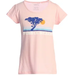 Kids Pebble Beach Youth Pink Sunset Tee By Garb