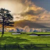Pebble Beach Radiance By Joann Dost -Metal Print