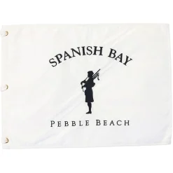 Pebble Beach Spanish Bay Bagpiper Pin Flag