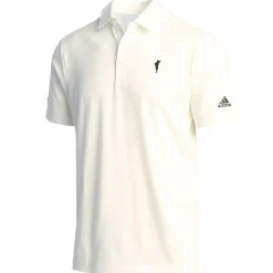 Men Pebble Beach Spanish Bay Men's Ultimate White Polo By Adidas