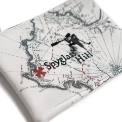 Pebble Beach Spyglass Hill Map Zipper Tote Bag By Prg