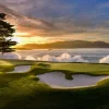 Pebble Beach Sunrise Waves By Bart Keagy