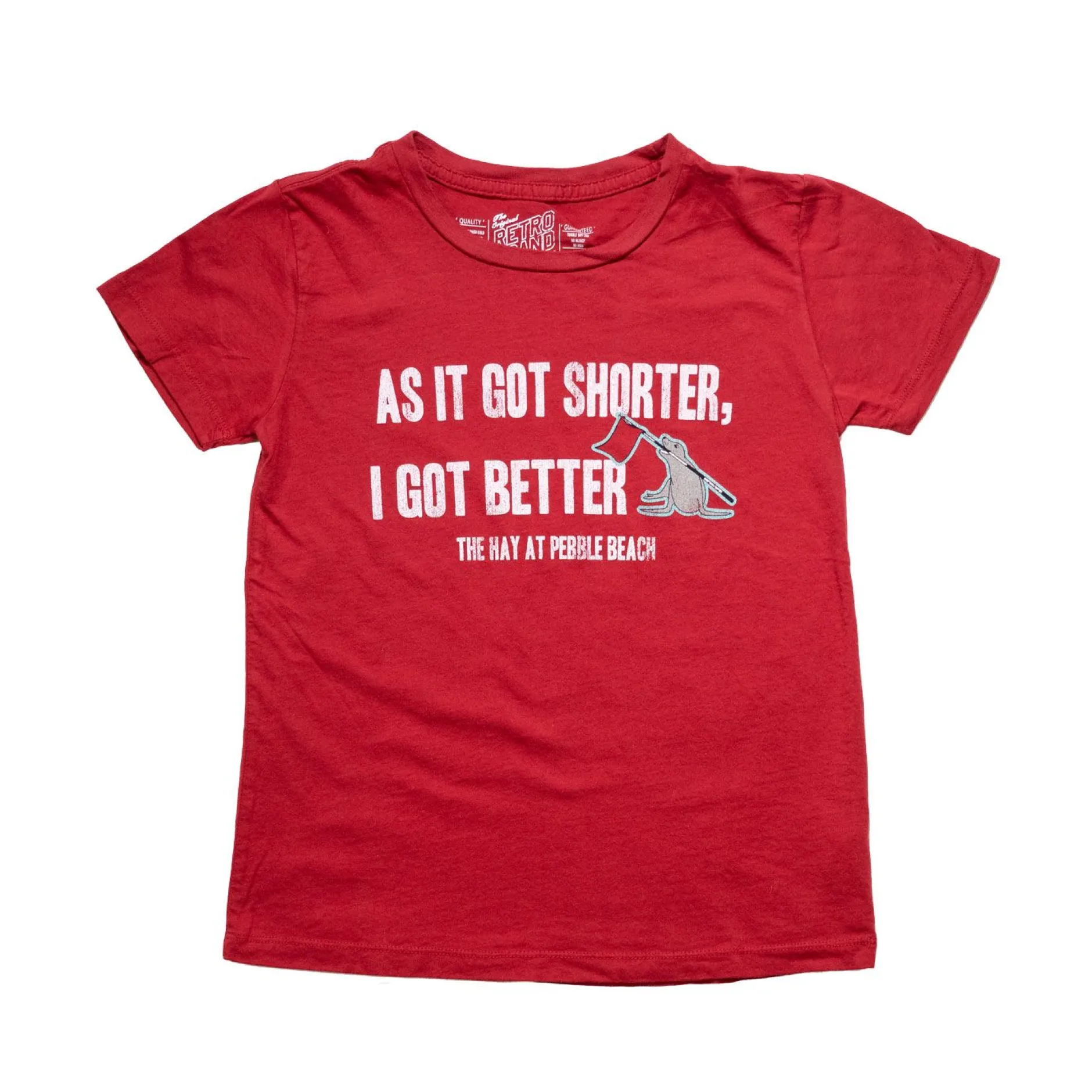 Kids Pebble Beach The Hay Youth Vintage T-Shirt By Retro Brand