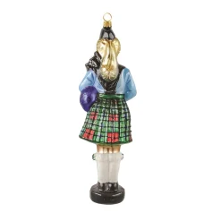 Pebble Beach The Links At Spanish Bay Collectible Female Bagpiper Ornament